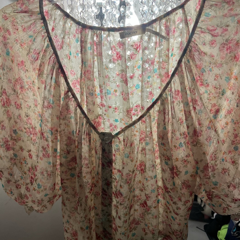 Robert Rodriguez Multicolor Floral Blouse
